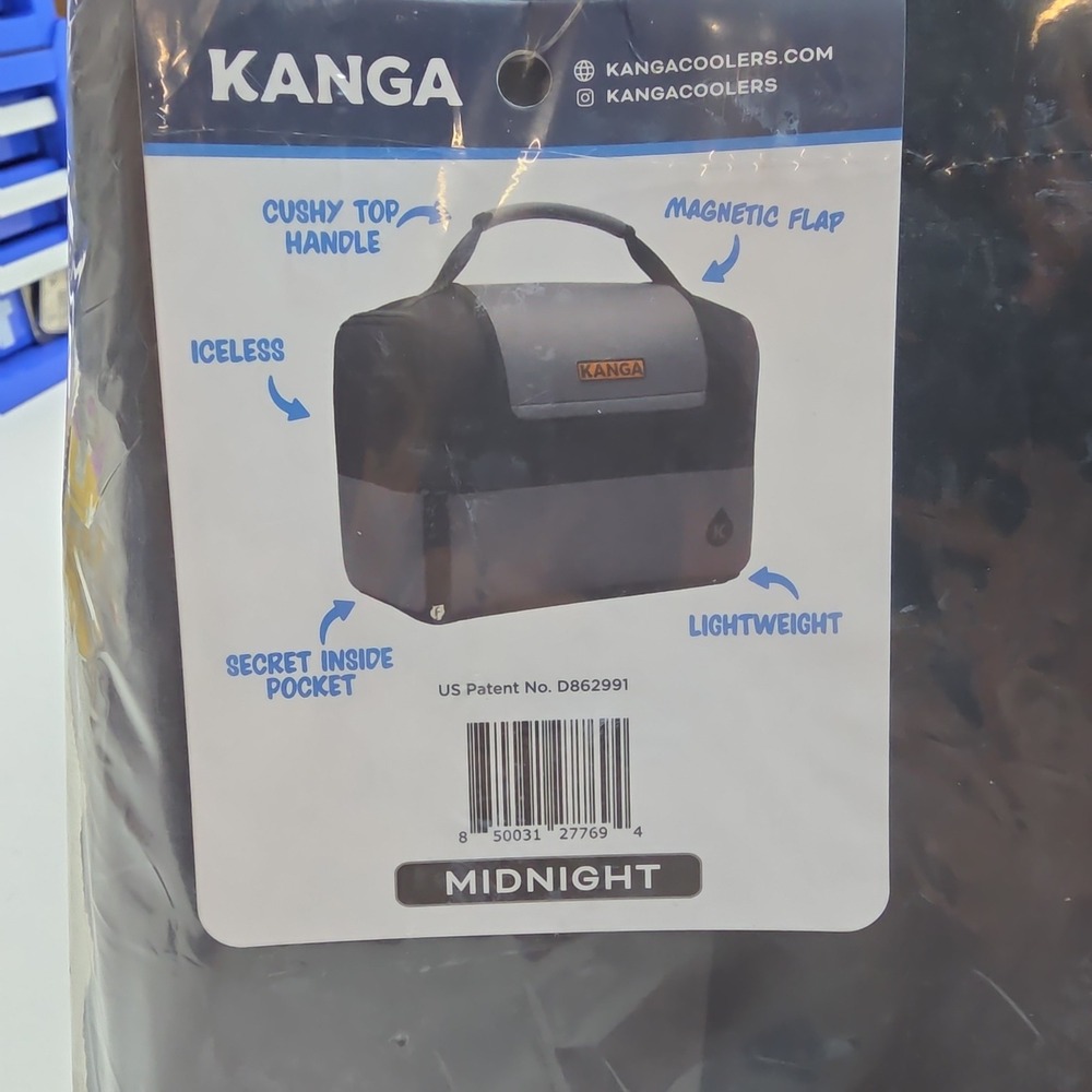 Kanga Kase Mate 12-Pack Iceless Cooler Midnight Black Grey Insulated Bag - Picture 2 of 5
